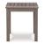 Hillside Barn Outdoor Weatherwood Square End Table