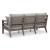 Hillside Barn Outdoor Nuvella Fabric/Weatherwood Sofa w/4 Pillows
