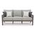 Hillside Barn Outdoor Nuvella Fabric/Weatherwood Sofa w/4 Pillows