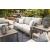 Hillside Barn Outdoor Nuvella Fabric/Weatherwood Sofa w/4 Pillows