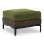 Horizon Hall Square Resin Wicker/Aluminum Ottoman with Cushion