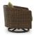 Horizon Hall Resin Wicker/Aluminum Swivel Lounge Chair with Cushion