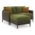 Horizon Hall Resin Wicker/Aluminum Loveseat with Cushion