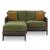 Horizon Hall Resin Wicker/Aluminum Loveseat with Cushion