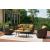 Horizon Hall Resin Wicker/Aluminum Loveseat with Cushion