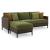 Horizon Hall Resin Wicker/Aluminum Sofa with Cushion