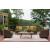 Horizon Hall Resin Wicker/Aluminum Sofa with Cushion