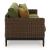 Horizon Hall Resin Wicker/Aluminum Sofa with Cushion