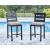 East Beach Aluminum/Polyethylene/Fabric Barstool