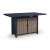 East Beach Rectangular Aluminum/Polyethylene Bar Table with Fire Pit & 2 Doors