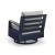 East Beach HDPE/Polyester Swivel Glider Chair with Cushion
