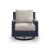East Beach HDPE/Polyester Swivel Glider Chair with Cushion