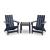 East Beach HDPE/Polyester Patio Set