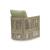 Serena Shores 2-Piece Wood/Polyester Lounge Chair with Cushion