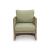 Serena Shores 2-Piece Wood/Polyester Lounge Chair with Cushion