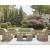 Serena Shores Wood/Polyester Sofa with Cushion