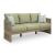 Serena Shores Wood/Polyester Sofa with Cushion