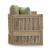 Serena Shores Wood/Polyester Sofa with Cushion