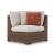 Dolan Creek L-Shaped Resin Wicker 4-Piece Outdoor Sectional