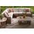 Dolan Creek L-Shaped Resin Wicker 4-Piece Outdoor Sectional