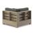 Citrine Park Outdoor Nuvella Fabric/Eucalyptus Wood Corner w/Cushion
