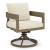 Serene Bay 2-Piece Aluminum Swivel Chair with Cushion