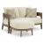 Serene Bay Aluminum/Polyester Loveseat with Cushion
