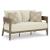 Serene Bay Aluminum/Polyester Loveseat with Cushion