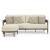 Serene Bay Aluminum/Polyester Sofa with Cushion
