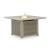 Cliff Trails Square Aluminum/Resin Wicker Fire Pit Table