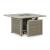 Cliff Trails Square Aluminum/Resin Wicker Fire Pit Table