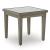Rainier Ranch Square Aluminum/Faux Stone End Table