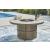 Rainier Ranch Round Faux Stone/Aluminum Fire Pit Table