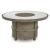 Rainier Ranch Round Faux Stone/Aluminum Fire Pit Table