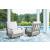 Rainier Ranch Aluminum/Polyester Swivel Glider Chair with Cushion