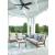 Rainier Ranch Aluminum/Polyester Swivel Glider Chair with Cushion