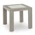 Kimpton Isle Square Aluminum/Faux Stone End Table