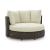 Kimora Resin Wicker/Aluminum Swivel Lounge Chair with Cushion