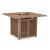 Walton Bridge Outdoor Resin Wicker Square Bar Table w/Fire Pit