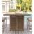 Walton Bridge Outdoor Resin Wicker Square Bar Table w/Fire Pit