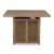 Walton Bridge Outdoor Resin Wicker Square Bar Table w/Fire Pit