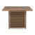 Walton Bridge Outdoor Resin Wicker Square Bar Table w/Fire Pit