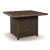Paradise Trail Outdoor Aluminum/Resin Wicker Square Bar Table w/Fire Pit