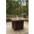 Paradise Trail Outdoor Aluminum/Resin Wicker Square Bar Table w/Fire Pit