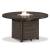 Paradise Trail Outdoor Aluminum/Resin Wicker Round Fire Pit Table