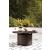 Paradise Trail Outdoor Aluminum/Resin Wicker Round Fire Pit Table