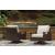 Paradise Trail Outdoor Nuvella Fabric/Resin Wicker Set w/Pillows