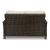 Paradise Trail Outdoor Nuvella Fabric/Resin Wicker Loveseat w/2 Pillows