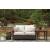 Paradise Trail Outdoor Nuvella Fabric/Resin Wicker Loveseat w/2 Pillows