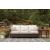Paradise Trail Outdoor Nuvella Fabric/Resin Wicker Sofa w/2 Pillows